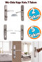 (5 Sets) Room Door Handle + (2 Sets) Wc Bathroom Door Handle Suitable for Left and Right Toilet Door Handle Set