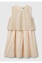 Girl's Ecru Bnt-G Sequin Dress