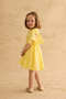 Embroidered Cotton Dress Yellow - 7