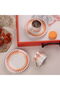 Palm 4 Piece Coffee Cup Set - Orange - 3