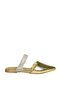 U 590491809   Gold Pointed Toe Women's Slippers - 6