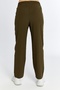 Women's Khaki Summer Oversize Straight Leg Parachute Fabric Sweatpants Loose Relaxed Trousers - 7