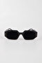 Baccur Unisex Gray Smoke Vintage Rectangle New Season Sunglasses - 3
