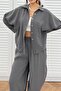 Women's Anthracite Oversize Shirt Shalwar Pants Trousers Suit 50957 - 3
