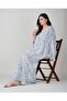 Ladies Printed Jalabiya – with Tassels on the Sleeves - 2