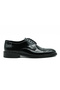 Genuine Leather Leather Black Derby Men's Shoes - K021