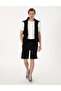 Black Comfort Fit Modal Fabric Knitted Shorts 50302604-Vr046