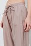 Women's Mink Casual Cut Pants with Elastic Waist and Hidden Pocket Detail - 6