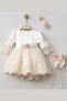 Mimosa Baby Girl Floral Lace Dress Newborn Luxury Dress Set - Hospital Exit Mevlütlük Set - 2