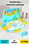 14 Piece Wheeled Toy Doctor Set - Kids Hospital Profession Play with Bag Educational Learning Game