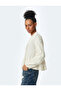 Beige Mandarin Collar Blouse For Women