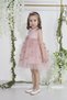 Minimony 1-5 Years Old Butterfly Detail Tulle Baby Girl Children's Festive Graduation Prom Evening Dress Wedding Dress - 3