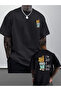 Unisex I'M Just Chill a Guy Printed Oversize Crew Neck T-Shirt - 2
