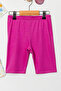 Snow Patterned Flounce Skirt Bonneted Girl's Three-Piece Swimsuit Set - 3