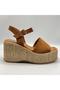 Exclusive Agatha Tan Suede Wedge Heel Sandals |   Summer Comfortable and Stylish Women's Sandals - 5