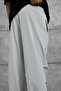 Men's Sweatpants Fabric with Pleated Legs Gray Oversize Parachute Loose Fit - 5