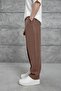 Men's Trousers Nmrc Modal Fabric Light Brown Oversize Baggy Loose Fit - 3