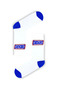 S.Ckers Written White Blue Tennis Sports Socks - 2