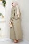 Cerza Jacket Skirt Double Suit 1534 - Khaki - 6
