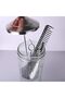 Barber Trade Glass Disinfectant Jar for Salons - Professional Sterilizer Jar for Supplies and Nail T - 4