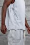 Men's T-Shirt Washed Los Angeles Athlete Gray Oversize Crew Neck Thick Cotton Fabric - 3