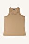 Men's Zero Sleeve Thick Strap Crew Neck Comfort Basic Relaxed Cut Combed Cotton T-shirt Undershirt