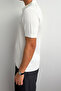 Men's Ribbed Polo Neck Knitwear T-Shirt White - 3
