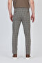 Ecmio Men's Mink Plaid Linen Look Thin Spring-Summer Slim Fit Pantalon - 7