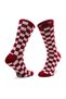 Red Checkerboard Patterned Colorful Sports Socks - 2