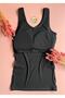 Chic Drape |   Modal 2-Piece V-Neck Bra, Black and White Color Camisole Women's Tank-Blouse - 5