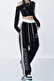 Zip Detail Sweatpants Drawstring Unisex Baggy - 6