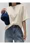 Women's Relaxed Cut Crew Neck Basic T-Shirt - 4