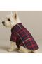 Small Breed Navy Red Plaid Dog Shirt Cat Shirt (1-10 kg)