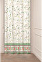 Ethnic Anatolian Motif Flower Pastel Bohemian Special Design Digital Printed (Single Wing) Beige Cream Background Curtain