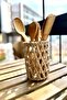 Countertop Wicker Spoon Holder Flower Pot Organizer Wicker Spoon Holder Bamboo Spoon Holder Wooden Spoon Holder - 5