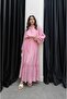 Pink Crashed Blouse Skirt Set