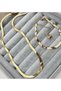 Bade Jewelry Ezme Italian Chain Steel Necklace and Bracelet Set - 4