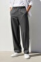 Antrasit Wide Leg Bol Kumaş Baggy Pantolon TMNSS23PL00039 - 6