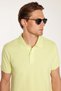 Men's Slim Fit Slim Fit 100% Cotton Green Polo Neck T-Shirt