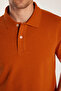 Men's Slim Fit Slim Fit 100% Cotton Tile Polo Neck T-Shirt - 3