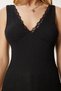 Women's Black Textured Lace Flexible Knitted Blouse Hf00475 - 4