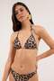 Leopar Ve Siyah 2'li Üçgen Kaplı Bikini Üstü TBESS25BU00074 - 4