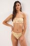 Shawl Pattern Embroidered Strapless Covered Regular Waist Bikini Set Tbess25Bt00138
