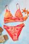 Batik Desenli Üçgen Kaplı Bikini Üstü TBESS21BU0343