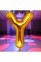 Vip High Quality 1 Meter Gold Y Letter Foil Balloon Gold Y Letter Balloon Suitable for Helium Gazina Flying Balloon
