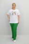 Women's Plus Size Ribbon Detailed Sequin Embroidered Tracksuit Set 8200-25 - 2