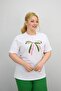 Women's Plus Size Ribbon Detailed Sequin Embroidered Tracksuit Set 8200-25 - 6