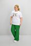 Women's Plus Size Ribbon Detailed Sequin Embroidered Tracksuit Set 8200-25 - 3
