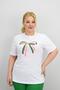 Women's Plus Size Ribbon Detailed Sequin Embroidered Tracksuit Set 8200-25 - 5