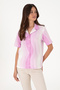 Women's Fuchsia Short Sleeve Shirt 50305878-Vr023 - 3